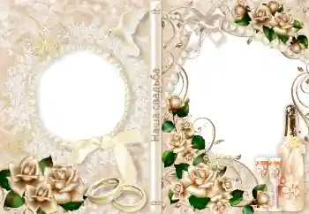 FOTO efekt z kategórie Obaly na DVD № 65703. Nápis na ráme: Naša svadba FOTO efekt z kategórie Obaly na DVD № 65703. Nápis na ráme: Naša svadba