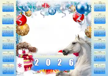 FOTO efekt z kategórie Kalendáre № 206214. Nápis na ráme: 2026 FOTO efekt z kategórie Kalendáre № 206214. Nápis na ráme: 2026