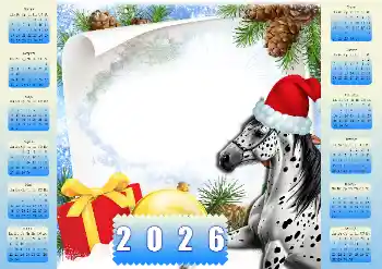 FOTO efekt z kategórie Kalendáre № 206217. Nápis na ráme: 2026 FOTO efekt z kategórie Kalendáre № 206217. Nápis na ráme: 2026